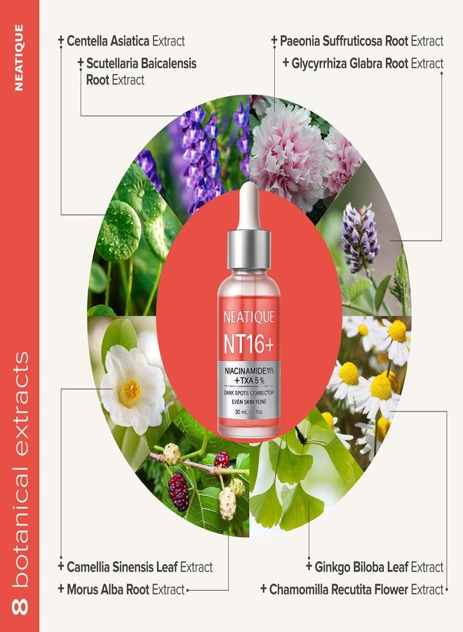 Neatique Niacinamide 11% + Tranexamic Acid 5% Serum, 110,000ppm Niacinamide, 50,000ppm TXA – Neatique NT16+ Face Serum for Dark Spots, Uneven Tone & Smooth-Looking Skin, 30mL / 1 fl oz - Image 4